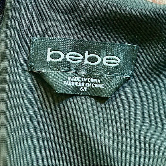 BEBE Black W/ Gold Metal Embellished
Cocktail Dress / SIZE S - Picture 7 of 7